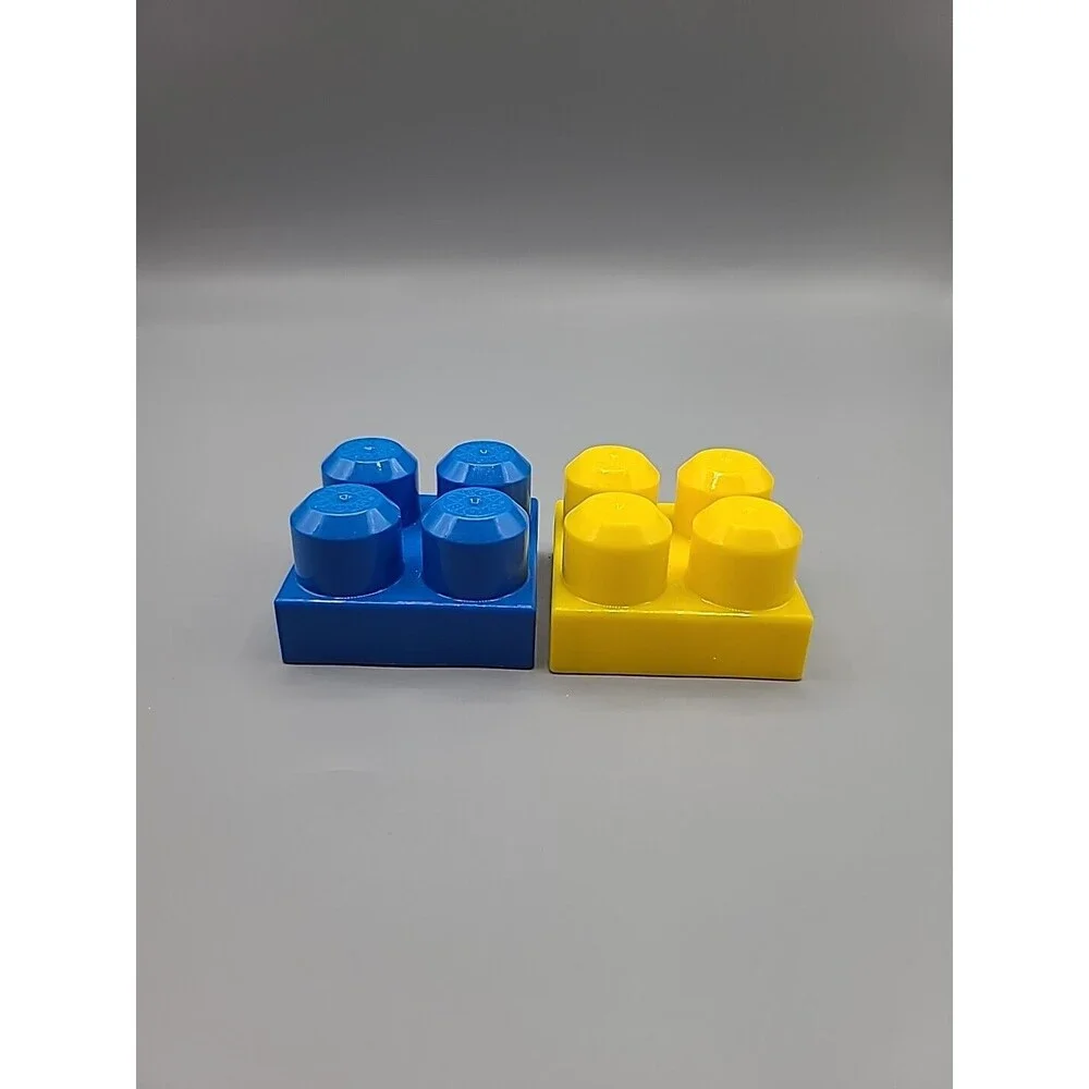 Mega Bloks 43 Piece Lot Of Assorted Blocks Shapes & Sizes